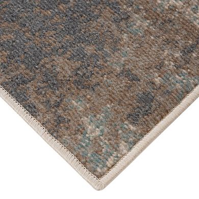 HomeRoots Rectangle Abstract Polypropylene Area Rug