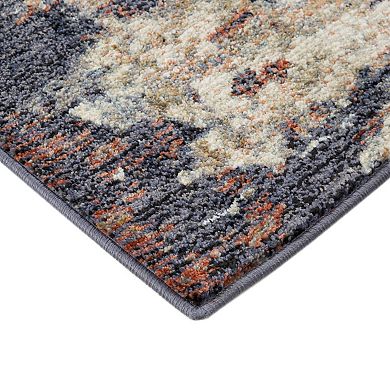 HomeRoots Rectangle Abstract Polypropylene Area Rug