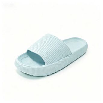 Women's Cloud Pillow Slides Thick Cushioned EVA Open Toe Non Slip Shower Slide Sandals
