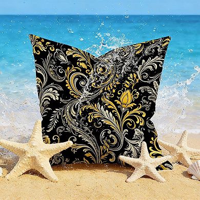 Waterproof Cotton Linen Pillow Covers 18", Vintage Floral Print singular