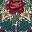 Teal Red Botanical