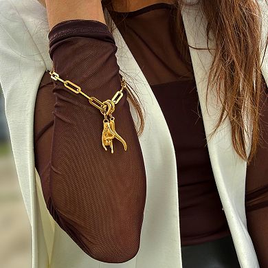 ITALIAN HAND Charm Chain Bracelet - Waterproof