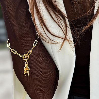 ITALIAN HAND Charm Chain Bracelet - Waterproof