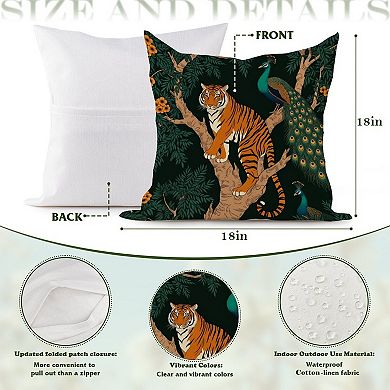Indoor / Outdoor Throw Pillow, Decorative Throw Pillow 18" singular