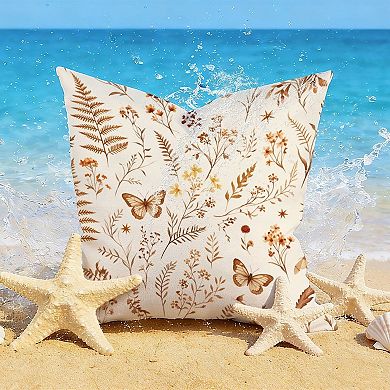 Outdoor 18" Square Throw Pillow Cover, Decorative Throw Pillow Cover singular