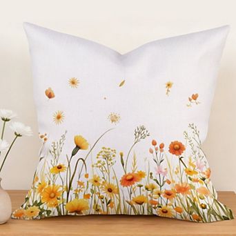 Outdoor 18" Square Throw Pillow Cover, Decorative Throw Pillow Cover singular