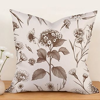 Outdoor Throw Pillow Cover - Decorative Throw Pillow Cover 18x18, Home Farmhouse Decor