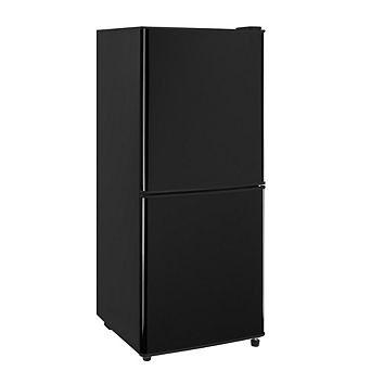 Compact Refrigerator - 106L 2 door Fridge with Top Door Freezer and LED Light