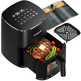 Fullwill 6-qt Air Fryer - 1700W Large Capacity Digital Air Fryer with 12 Presets & Oil filter tray