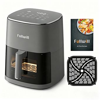 Fullwill 6-qt Air Fryer - 1700W Large Capacity Digital Air Fryer with 12 Presets & Oil filter tray