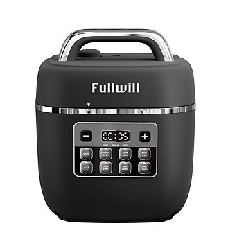 Fullwill 3-qt Electric Pressure Cooker - Compact Multi-Cooker with Non-Stick Ceramic Pot