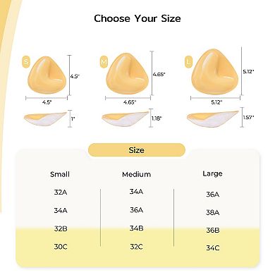 Ultra Boost Bra Inserts Double-Sided Adhesive Bra Pads Sticky Bikini Padding Push Up Inserts