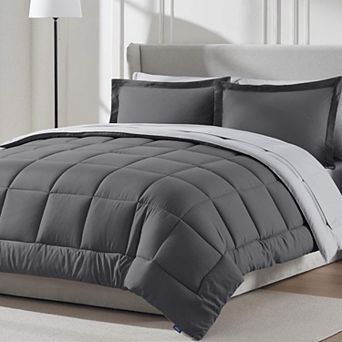 Nestl Reversible Comforter Set Bed in a Bag with Ice Pillow