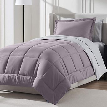 Nestl Reversible Comforter Set Bed in a Bag with Ice Pillow