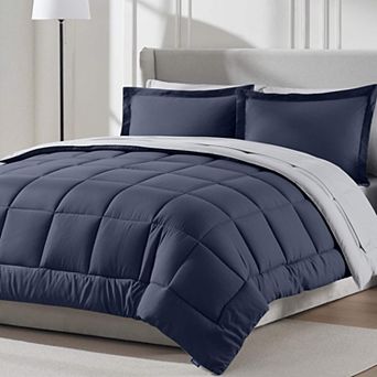 Nestl Reversible Comforter Set Bed in a Bag with Ice Pillow