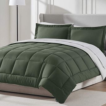 Nestl Reversible Comforter Set Bed in a Bag with Ice Pillow