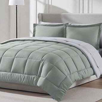 Nestl Reversible Comforter Set Bed in a Bag with Ice Pillow