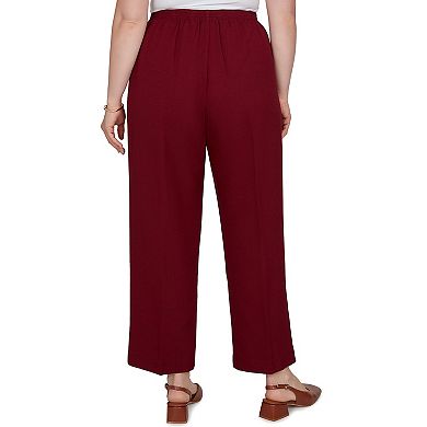 Plus Size Alfred Dunner Union Square Textured Short Length Pants