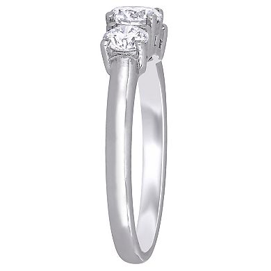 Stella Grace 14k White Gold 1 Carat T.W. Lab-Grown Diamond 3-Stone Engagement Ring