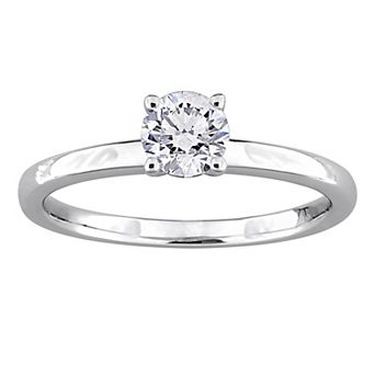 Stella Grace 10k White Gold 1/2 Carat T.W. Lab-Grown Diamond Solitaire Engagement Ring