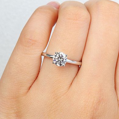 Stella Grace 10k White Gold 1 Carat T.W. Lab-Grown Diamond Solitaire Engagement Ring