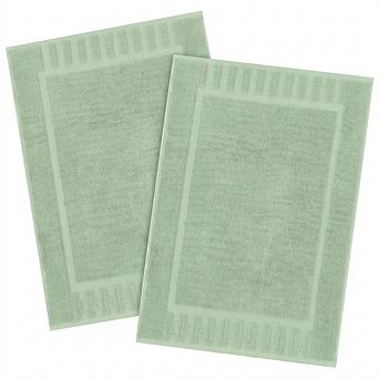 Luxury Bath Mat Set Absorbent Cotton Hotel Spa 2 Pack