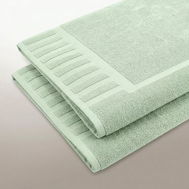 Luxury Bath Mat Set Absorbent Cotton Hotel Spa 2 Pack