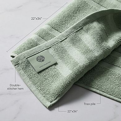 Luxury Bath Mat Set Absorbent Cotton Hotel Spa 2 Pack