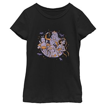Girls 6-16 Disney Princesses Batty Halloween Graphic Tee