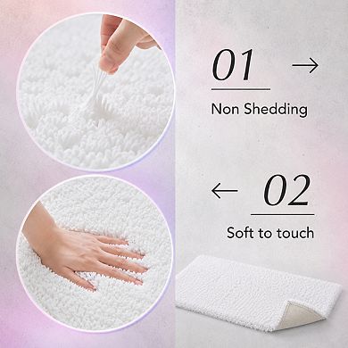 Non Slip Thick Plush Bath Mat Ultra Absorbent Washable Bathroom Rug