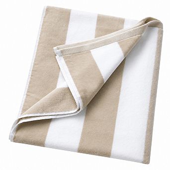 Oversized 100% Cotton Cabana Striped Beach Towel Ultra Absorbent Quick Dry