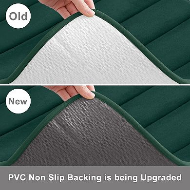 Memory Foam Bath Mat, Ultra Soft and Non-Slip Bathroom Rugs, Water Absorbent and Machine Washable