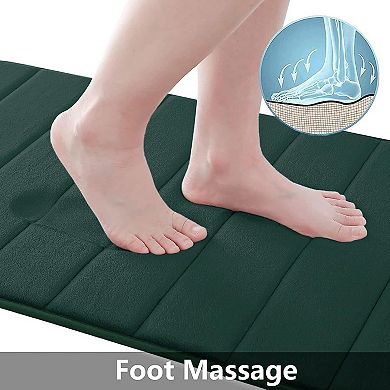 Memory Foam Bath Mat, Ultra Soft and Non-Slip Bathroom Rugs, Water Absorbent and Machine Washable