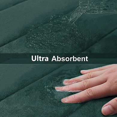 Memory Foam Bath Mat, Ultra Soft and Non-Slip Bathroom Rugs, Water Absorbent and Machine Washable