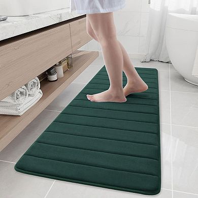 Memory Foam Bath Mat, Ultra Soft and Non-Slip Bathroom Rugs, Water Absorbent and Machine Washable