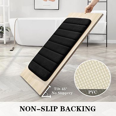 Memory Foam Bathroom Rug Set 3 Piece, Non Slip Extra Soft Absorbent Washable & Dry Toilet Bath Mat