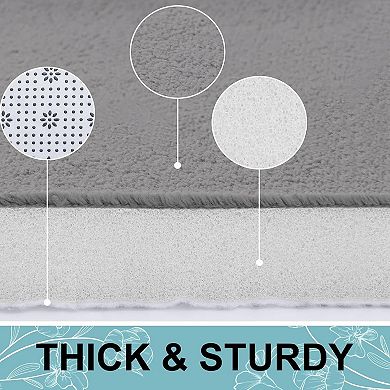 Memory Foam Bath Mat , Extra Soft and Absorbent Bathroom Mats, Non Slip Washable Carpet for Floor