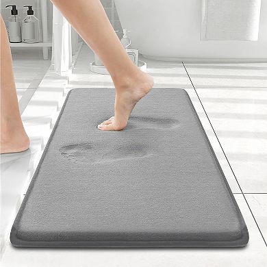Memory Foam Bath Mat , Extra Soft and Absorbent Bathroom Mats, Non Slip Washable Carpet for Floor
