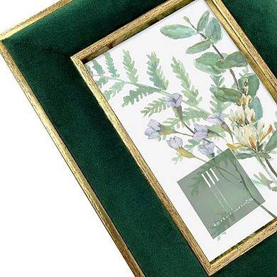 Picture Frame Metallic Double Border Horizontal Vertical Tabletop Wall Display Home Office