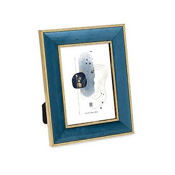 Picture Frame Metallic Double Border Horizontal Vertical Tabletop Wall Display Home Office
