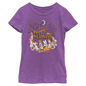 Girls 6-16 Mickey Mouse and Friends Happy Halloween Graphic Tee