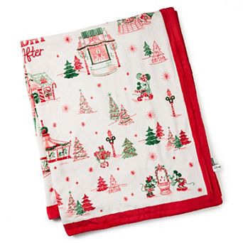 Disney Holiday Ever After Mickey Mouse & Minnie Mouse Flannel Throw Blanket