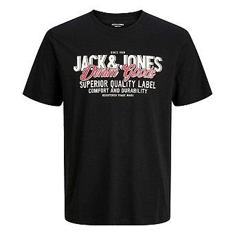 Jack And Jones Mens Colour Logo Plus T-Shirt