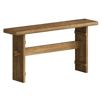 Narrow Solid Wood Console Table for Entryway or Living Room