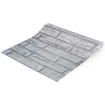 Brick Style Peel and Stick Wallpaper Roll for Accent Wall and Room Update
