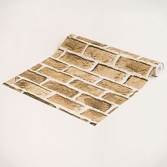 Brick Style Peel and Stick Wallpaper Roll for Accent Wall and Room Update