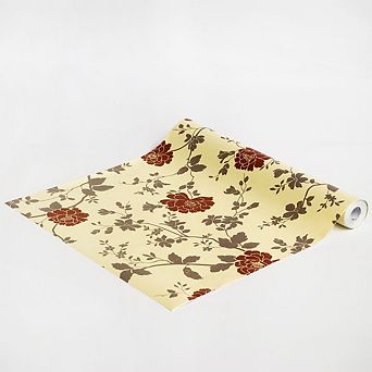 Removable Floral Wallpaper Peel and Stick Wall Decor for Bedroom Living Room