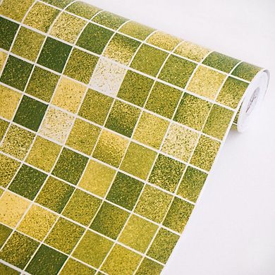 Vinyl Peel and Stick Mosaic Wallpaper Roll Removable Accent Wall Panel