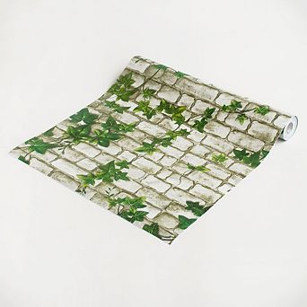 Leaf Peel and Stick Wallpaper Roll Removable Wall Covering for Bedroom Living Room