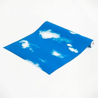 Blue Sky Cloud Peel and Stick Wallpaper Self Adhesive Vinyl Wall Covering for Living Room Bedroom